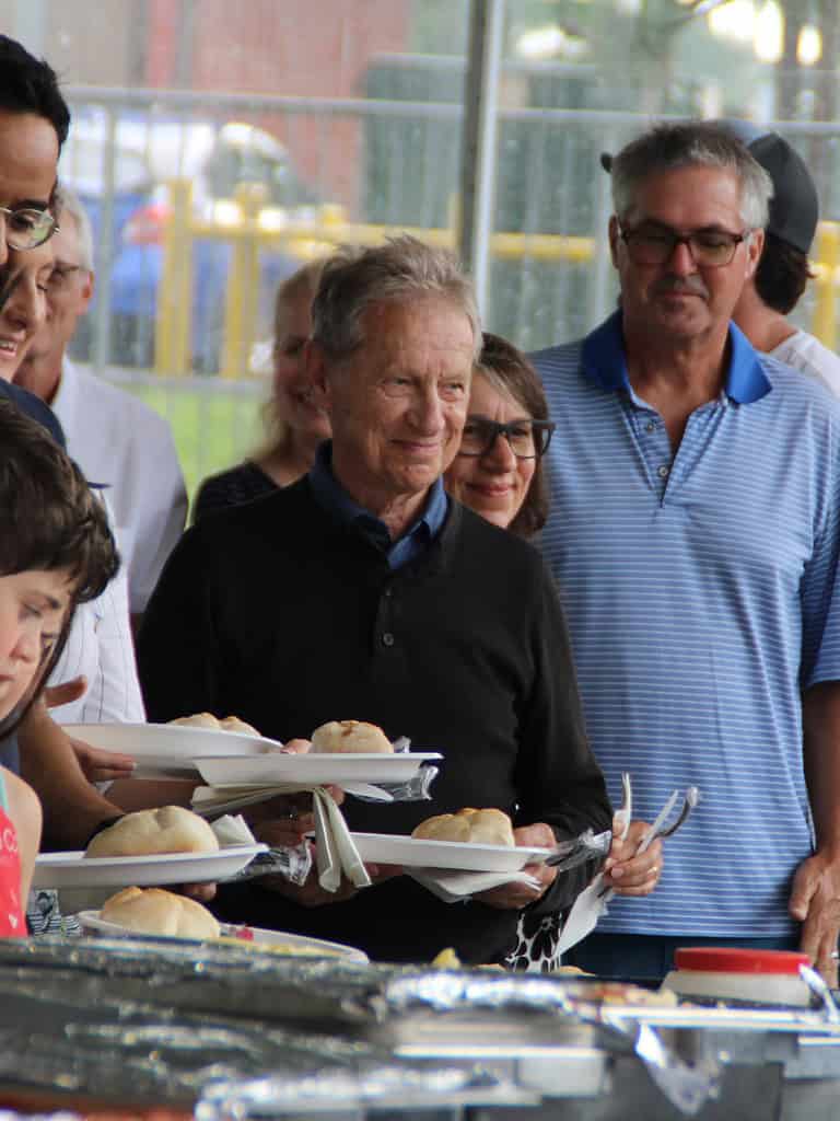 Founder Ray Jericho's Founder, Ray Desmarais in a food lineup